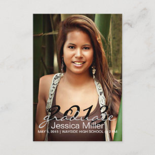 Graduation Announcement/Invite   YR  black Invitation