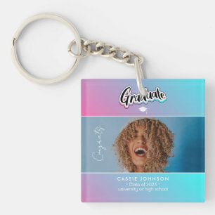 Graduation announcement key ring