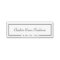 Graduation announcement name card border Class of
