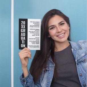 Graduation Announcement/Party Invitation [Black]
