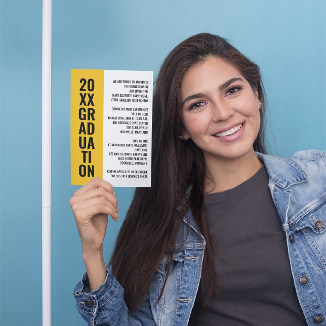 Graduation Announcement/Party Invitation [Gold] (Creator Uploaded)