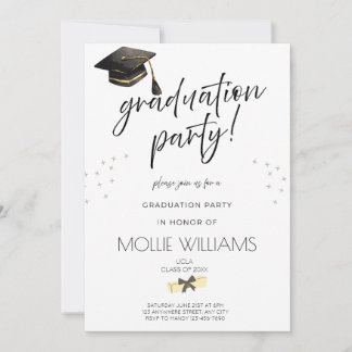 Graduation Announcement Party invite, Simple