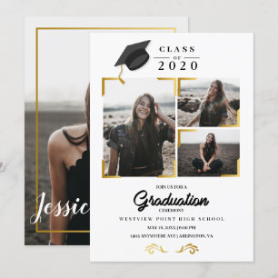 Graduation Announcement Photo Card Invitation