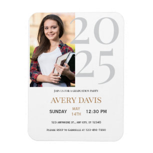 Graduation Announcement Photo Magnet