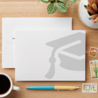 Graduation Announcement Return Address Envelope