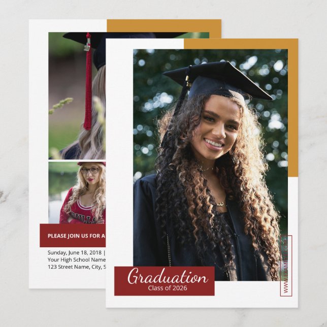 Graduation Announcement Template (Front/Back)