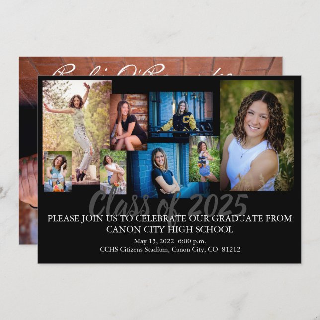 Graduation Announcements Invitation2 (Front/Back)