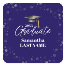Graduation Any Year Announcement Seal Sticker
