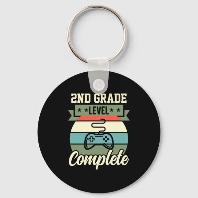 Graduation Art | 2nd Grade Level Complete Key Ring (Front)