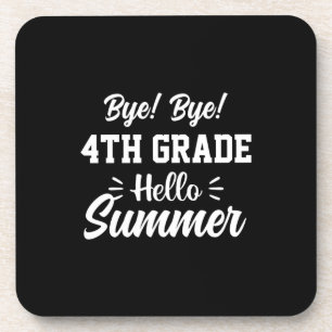 Graduation Art 4th Grade Hello Summer Coaster