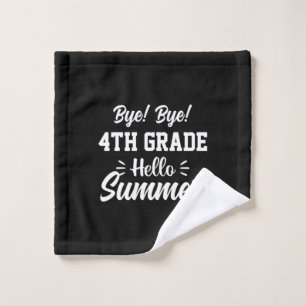 Graduation Art 4th Grade Hello Summer Wash Cloth