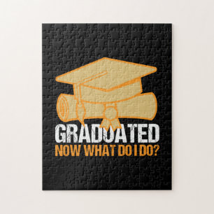 Graduation Art Graduated Now What Do I Do Jigsaw Puzzle