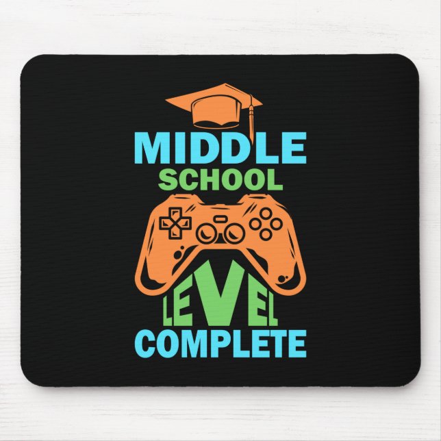 Graduation Art | Middle School Level Complete Mouse Pad (Front)