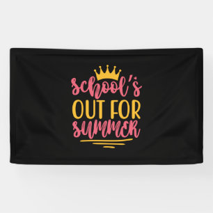 Graduation Art School Out For Summer Banner