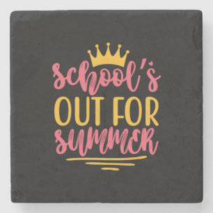 Graduation Art School Out For Summer Stone Coaster