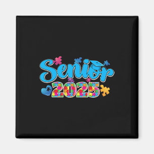 Graduation Autistic Student Senior 2025 Autism Awa Magnet