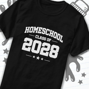 Graduation Back to Home School Class of 2028 T-Shirt