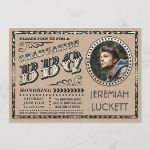 Graduation BBQ Invitations   Custom Photo