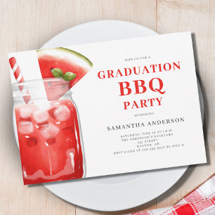 Graduation BBQ Party Invitation