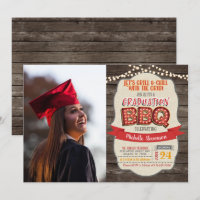 Graduation BBQ Party Invitation - Grill & Chill RP