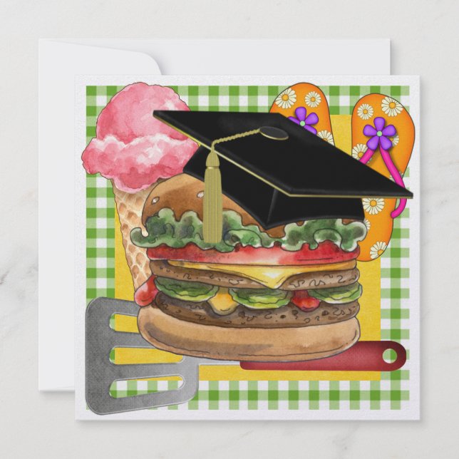 Graduation BBQ! SRF Invitation (Front)