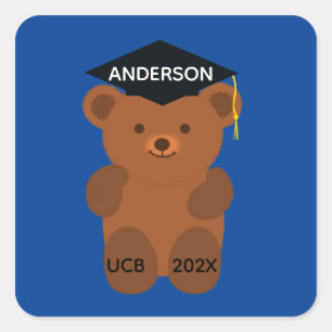 Graduation Bear #1-2 Stickers