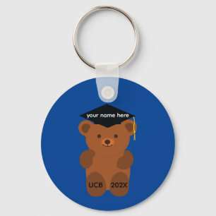 Graduation Bear #1 Keychain 