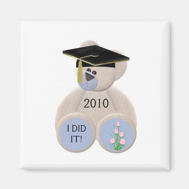 Graduation Bear 2010 I DID IT! Magnet (Front)