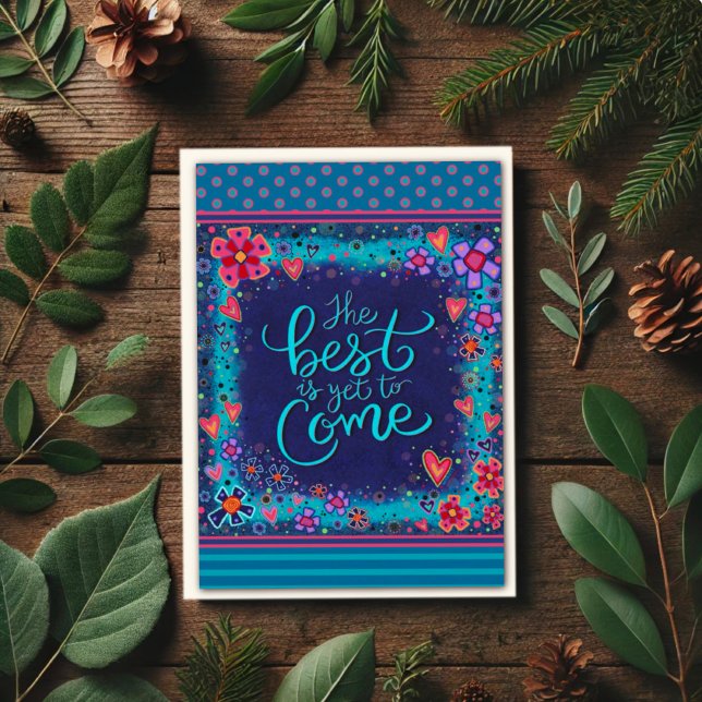 Graduation Best is Yet to Come Modern Colourful Card (Creator Uploaded)