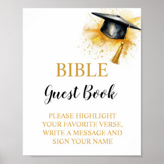 Graduation Bible Guest Book Sign