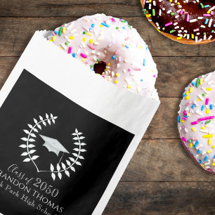 Graduation Black and White Candy Favours Simple  Favour Bag