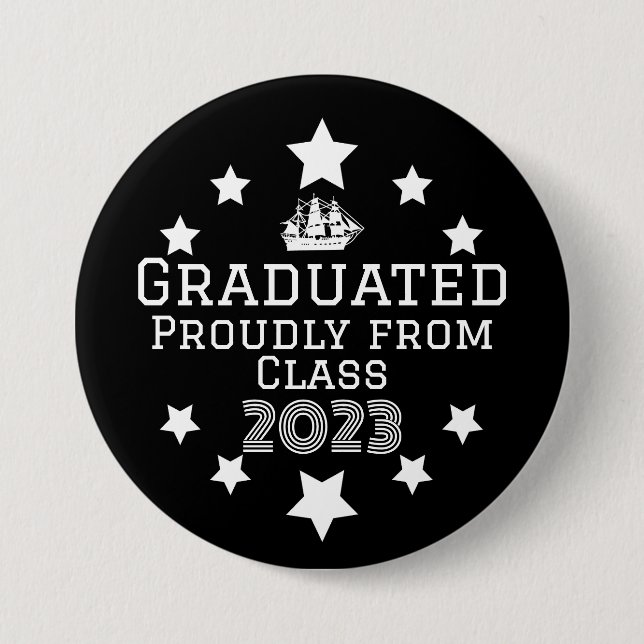 Graduation Black Button (Front)