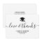 Graduation Black Cap Love & Thanks Modern Script