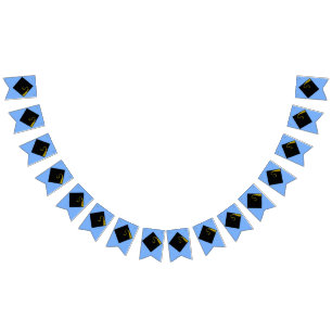 Graduation Blue Bunting