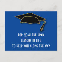 Graduation Blue Party Words Of Advice