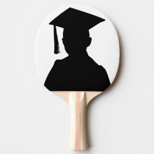 GRADUATION BOY PING PONG PADDLE