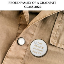 Graduation Button – Proud FAMILY of Graduate 2026