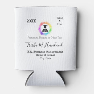 Graduation Can Cooler Watercolor Look HAMbyWG