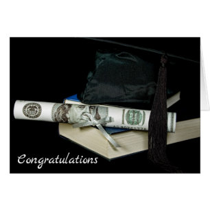 Graduation Cap and Money On Book