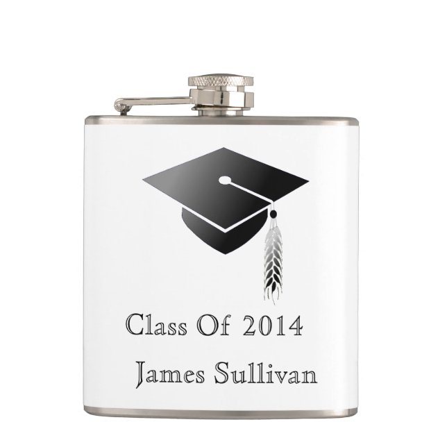 Graduation Cap Class of 2014 Hip Flask (Front)