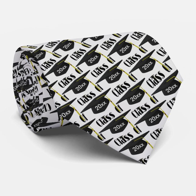 Graduation Cap Class Of Personalised  Design    Tie (Rolled)