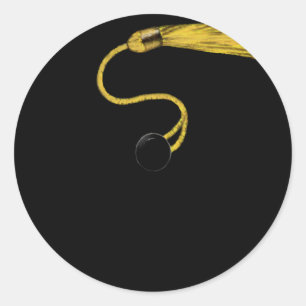 Graduation Cap Classic Round Sticker