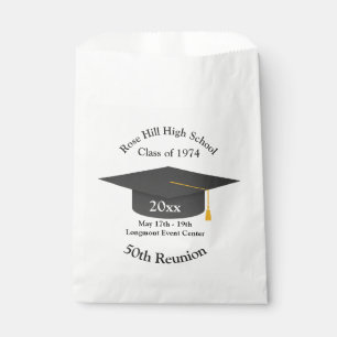 Graduation Cap Custom Class Reunion Favor Bag