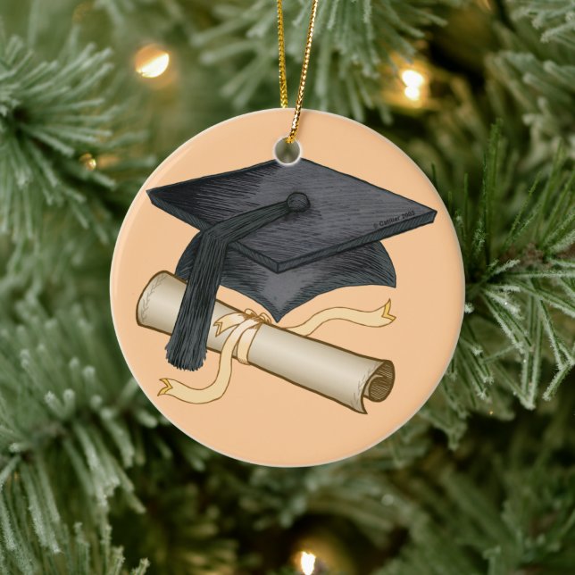 Graduation Cap Diploma ornament (Tree)
