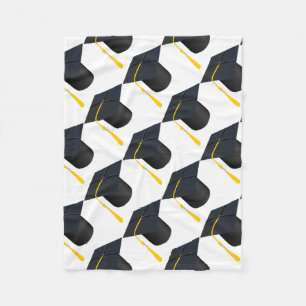 Graduation Cap Fleece Blanket
