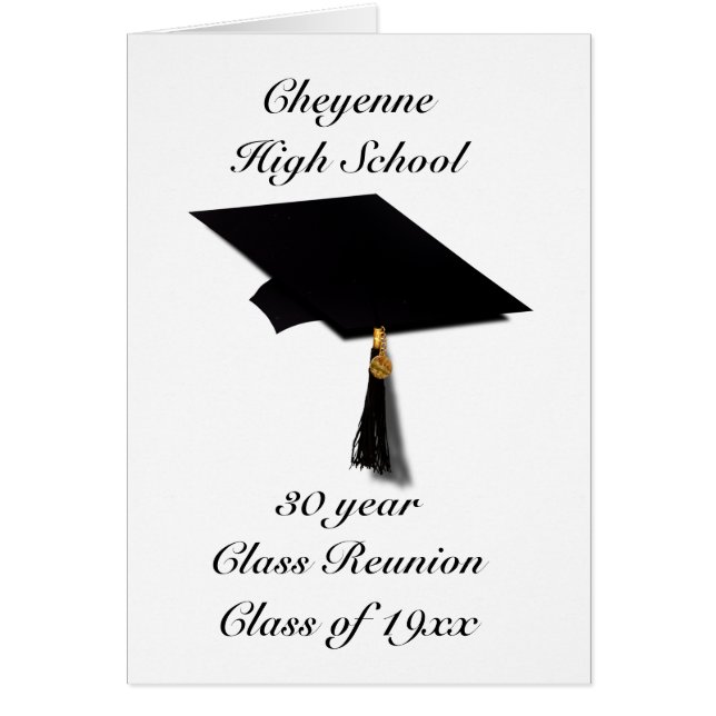 Graduation Cap - High School Class Reunion (Front)