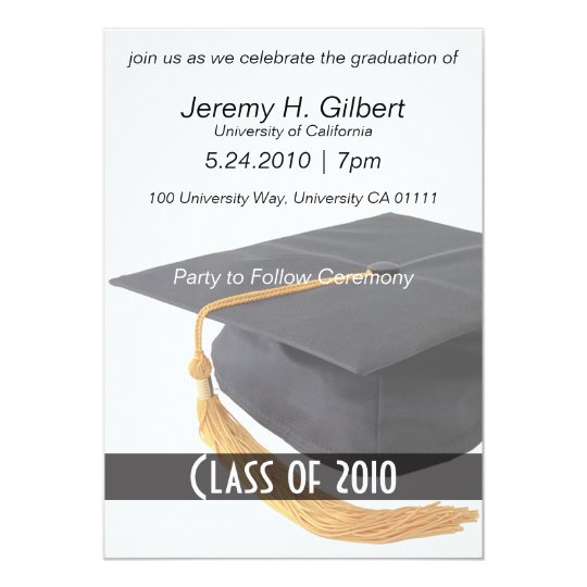 Graduation Cap Invitations