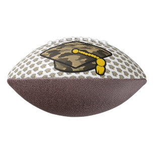 Graduation Cap Khaki Camo Football