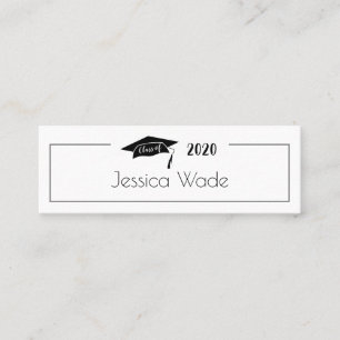 Graduation Cap Name Card Class of 2021