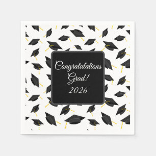 Graduation Cap Napkins